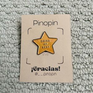 Gold Star Enamel Pin